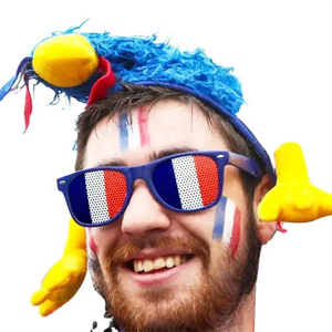 Bandera nacional Gafas de Sol de plástico World Football Basketball Baseball Game Fans Decor Pinhole <span class=keywords><strong>Thanksgiving</strong></span> Eyewear Party Decor - Product Image 3