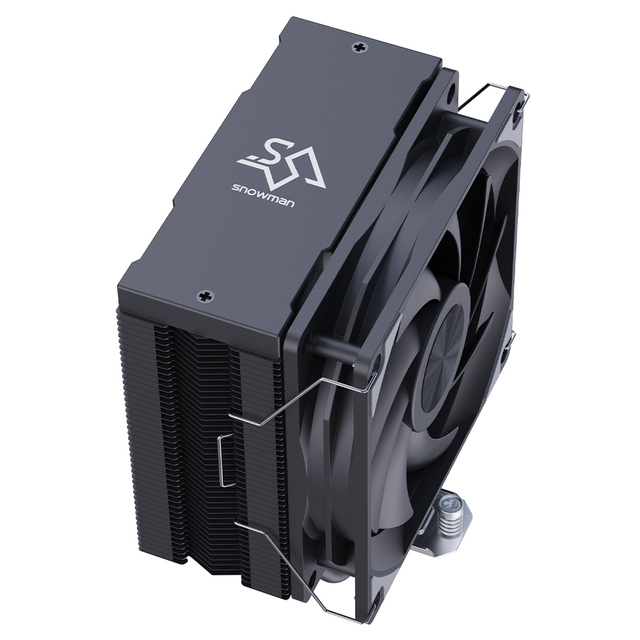 SNOWMAN TDP 210w 6 Heat Pipes High-Performance CPU Cooler Without Light for LGA 1700/AM5 Sockets Black White
