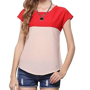 T-shirt d'été pour filles en coton 100 %, grande quantité, coupe décontractée, taille personnalisée, pour femmes - Product Image 2