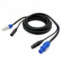 Kabel Kombinasi Powercon 5PIN XLR Elektronik Berkualitas Tinggi 3x1.5mm DMX Konduktor Tembaga Berisolasi PVC 1m