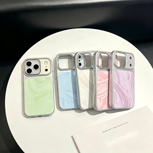Funda para <span class=keywords><strong>iPhone</strong></span> 17 Pro Max/14/15 con Diseño de Ondas de <span class=keywords><strong>Agua</strong></span> y Orificios Grandes, Acrílica, de Alta Estética, con Función Antihuellas, Novedad 2026 - Product Image 2