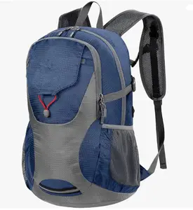 Tas ransel anti air Pria Wanita, tas ransel anti air 30L Unisex, ransel Hiking, ringan, lipat ultra ringan, untuk pria wanita, Hiking, luar ruangan