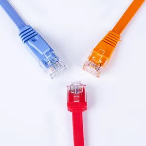 גבוהה מהירות Cat6 שטוח מחשב חוט Rj45 מחברים Cat6 בכבלים Ethernet רשת LAN מיתרי תיקון