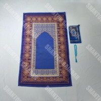 2025 nouvelle tendance poids léger Portable voyage poche Sajadah lavable tapis de prière tapis ensemble avec Tasbih chapelet perles et sac de transport