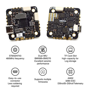 MicoAir H743 V2 AIO 45A 2-6S AM32 Contrôleur de vol et ESC tout-en-un prenant en charge PM PX4 INAV pour accessoires de drones - Product Image 4