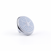 Douche de plafond chromée anti-rayures avec articulation flexible pivotante, jet unique, garantie 3 ans pour salle de bain moderne