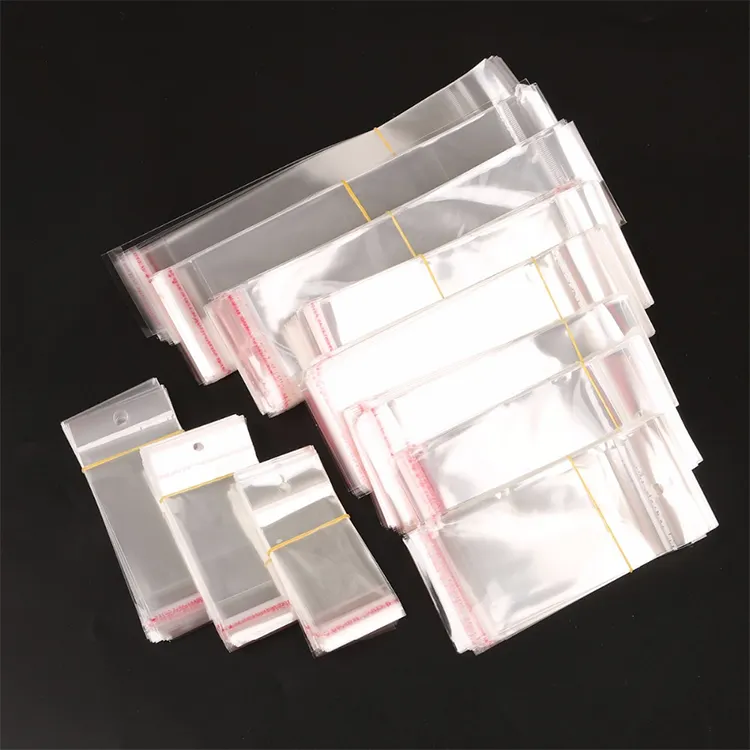 Индивидуальный Печатный пластиковый пакет из ОПП, индивидуальная печатная упаковка, самозапечатывающиеся прозрачные пакеты из ОПП на молнии с заголовком бумажной карты