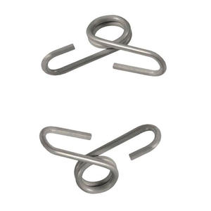 Resorte de torsión Servicios de forma de alambre personalizado Resorte de torsión doble de acero inoxidable Parte de detectores de metales industriales - Product Image 5