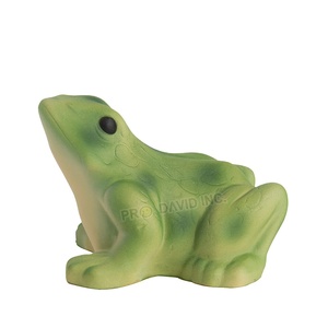 Logo Custom PU Stress Relief Foam Frog Shape Anti Stress <b>Ball</b> New Arrival Animal Style <b>Squeeze</b> Toys for Kids - Product Image 1