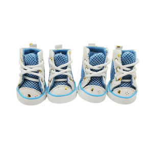 Chaussures de sport respirantes en maille pour chien, antidérapantes, avec lacets, protection des pattes pour l'été, pour petits chiens - Product Image 2