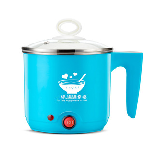 Mini-cuiseur électrique Lingrui 1L rose avec fonction anti-brûlure à sec pour la maison et les étudiants - Product Image 4