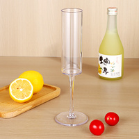 Bons prix Transparent PC verres à pied en plastique verre à vin Cocktail Champagne clair boisson tasse pour hôtel Bar fête utilisation