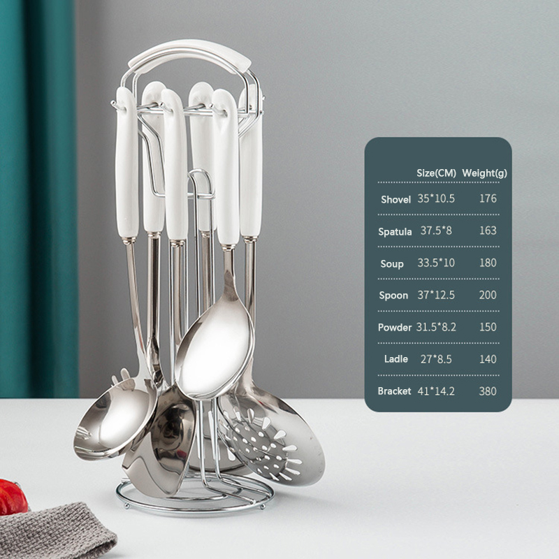 White Handle With Silver