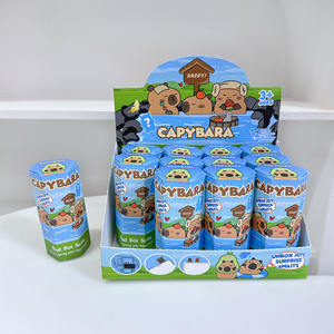 Venta caliente dibujos animados lindo Capybara cajas ciegas diversas figuras de acción de alta calidad PVC familia televisión ordenador Decoración personalizada - Product Image 4