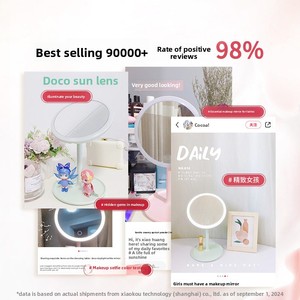 Espejo de Maquillaje Inteligente LED Iluminado <span class=keywords><strong>DOCO</strong></span> LAB HD con Rotación de 360° y Control Táctil, Material ABS, Modelo M003 - Product Image 5