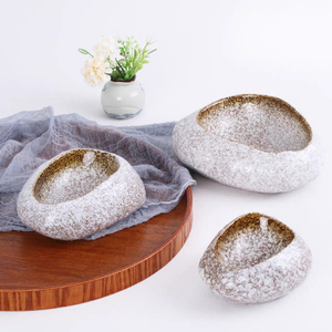 Tazón de Piedra <span class=keywords><strong>Creativo</strong></span> Japonés, Vajilla de Cerámica, Plato para Sashimi y <span class=keywords><strong>Sushi</strong></span>, Decoración de Alimentos, Tazón para Postre, Tazón para Cocina y Hogar - Product Image 5