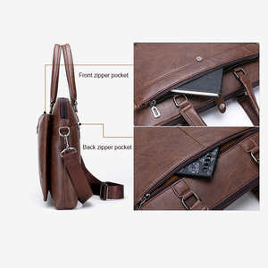 <span class=keywords><strong>Sac</strong></span> de <span class=keywords><strong>travail</strong></span> en <span class=keywords><strong>cuir</strong></span> PU marron pour homme, personnalisable en gros, sacoche souple pour ordinateur portable, <span class=keywords><strong>sac</strong></span> de bureau en <span class=keywords><strong>cuir</strong></span> - Product Image 5