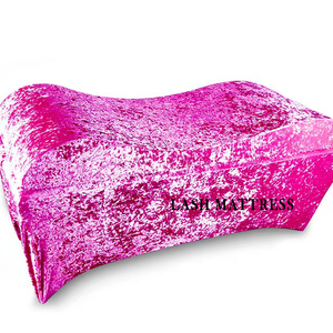 multi-color Curved lash bed mattress topper memory foam beauty salon lash spa bed mattress Vacuum with compression package