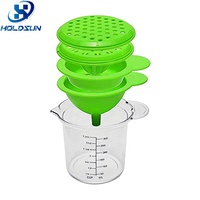5-in-1 Multifunctionele Handmatige Citruspers, Gembermolen, Eierscheider voor Fruit & Groenten
