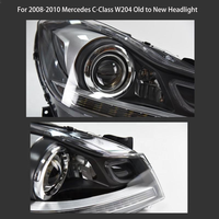 Phares LED modifiés pour Mercedes-Benz Classe C W204 2011-2014, phares LED DRL, clignotants, feux de route 12V