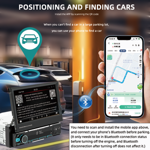 1din xe kỹ thuật số phương tiện truyền thông đài phát thanh có thể thu vào <span class=keywords><strong>7</strong></span> "Màn hình cảm ứng hiển thị autoradio Stereo MP5 <span class=keywords><strong>Video</strong></span> Xe đa phương tiện DVD Player - Product Image 4