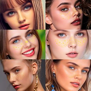 สติ๊กเกอร์สักลายชั่วคราวลายฟรีสไตล์สำหรับผู้หญิง แฟชั่นศิลปะบนใบหน้าและร่างกาย เหมาะสำหรับงานเทศกาลและงานปาร์ตี้ - Product Image 2