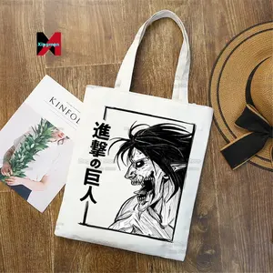 Attacco della stagione finale al titano Shopping Shopper Eco Tela Shingeki No Kyojin Japan Anime Shopper Bolsas De Tela Bag Shoping-s