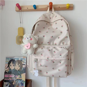 Mochila versátil de color sólido para escuela secundaria y preparatoria, y mochila escolar de gran capacidad - Product Image 1