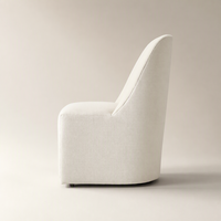 Chaise de salle à manger Parson de luxe moderne, chaise individuelle au dossier arrondi pour la maison, l'hôtel, la cuisine, le restaurant