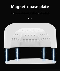 Lampe UV à 72 LED pour ongles, séchage rapide du vernis gel, machine de polymérisation avec base en acier inoxydable réfléchissant - Product Image 4