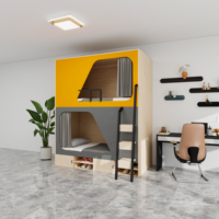 Lits superposés doubles pour dortoirs, lits simples pour étudiants, lits superposés pour jeunes appartements, pour dortoirs et auberges de jeunesse