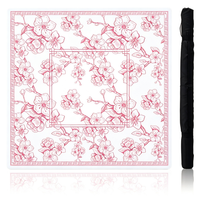 Tapis de Mahjong en caoutchouc personnalisé 32x32 pouces, style Chinoiserie, imperméable, avec sac à dos, antidérapant et insonorisant