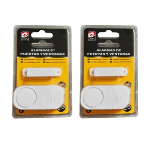 Alarme de porte et fenêtre en plastique MNJ, 12 pièces, pour capteur de vibration sans fil, son de aboiement, détection à 10 m, installation facile - Product Image 1