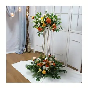 ホットデザイン結婚式の装飾ローズボール造花テーブルセンターピース