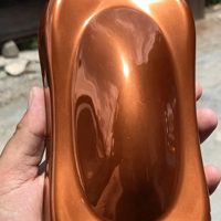 Revêtement en poudre de résine acrylique couleur beige nacré pour pièces de camion personnalisées et guidons de moto