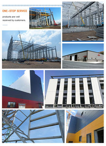 Hoge kwaliteit geprefabriceerde lichtstalen constructie vliegtuighangar kantoor op maat gemaakte kleur - Product Image 5
