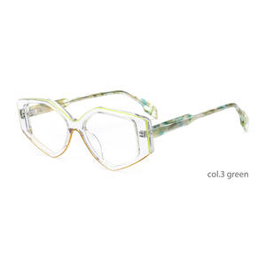 Lunettes rétro à monture noire épaisse Stock Fashion Luxury Custom Uv400 Protection Square Idd Shape Myopia Lens - Product Image 4