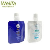 Emballage d'échantillon de shampoing lotion solaire cosmétique en plastique de voyage 10ml 50ml 100ml pochette à bec verseur presseur liquide