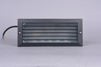 Applique murale led encastrée pour l'extérieur, IP65, noir mat, rectangulaire pour l'extérieur, éclairage d'escalier
