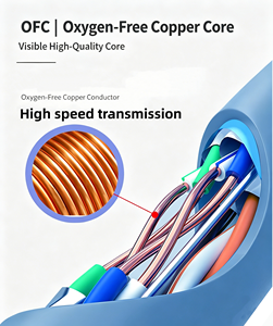 Câble Ethernet CAT <span class=keywords><strong>6A</strong></span> FTP/STP haute vitesse 500 MHz blindé en PVC pour extérieur, câble réseau 10 Gbit/s en cuivre pur pour centre de données, 305 m - Product Image 5