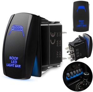 스팟 라이트 아이콘 5핀 LED 로커 스위치 12V 방수 온오프 스위치 (오프로드 4x4 트럭 SUV용) - Product Image 1