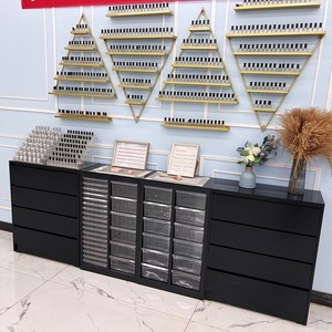 Factory Price Floor Cabinet Nail Polish Color Board Wall Cabinet Storage Side Cabinet for Sale - Product Image 2