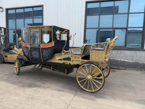 Calèche royale de luxe électrique, calèche classique pour hôtels de villégiature et mariages, transport présidentiel de style vintage - Product Image 6