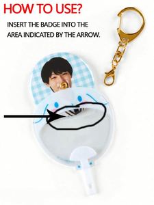 Couvre-piquets miniatures en PVC de haute qualité, transparents, avec impressions d'images K-pop pour fêtes à thème et événements pour fans - Product Image 3