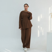 Collection de tenues de mode 2026 – Abaya musulmane modeste, style décontracté de Dubaï, pour mariage, longue, à manches longues, vêtements de détente – Fabricant