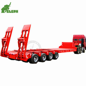 Venta caliente <span class=keywords><strong>de</strong></span> alta calidad <span class=keywords><strong>de</strong></span> <span class=keywords><strong>tres</strong></span> <span class=keywords><strong>ejes</strong></span> 40T <span class=keywords><strong>de</strong></span> cama plana baja transportador <span class=keywords><strong>de</strong></span> automóviles remolque excavadora - Product Image 5