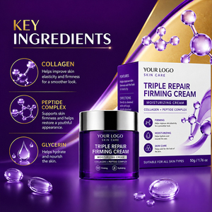 Crema Reafirmante Antiedad de Marca Privada, Apoyo a la Elasticidad, Hidratación, Cuidado Luminoso, Piel Seca y Irregular, Para Todo Tipo de Piel, Crema de Triple Reparación - Product Image 4