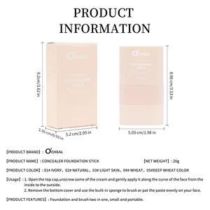 Cosmétiques liquides vegan longue tenue O'CHEAL, marque privée pour dropshipping professionnel, couvrance totale, fini mat, waterproof - Product Image 4