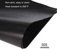 Couverture de cuisinière en fibre de verre PTFE résistante aux hautes températures, réutilisable, sans BPA, anti-salissure, facile à nettoyer