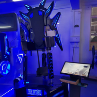 Simulador de Vuelo VR 9D, Equipo para Parques de Aventuras al Aire Libre, Cabina de Simulación de Vuelo VR para Parques Temáticos